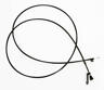 25-189245-1 Corvette Coupe Rear Vent Cable For Cars With Air Conditioning