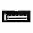 33-364689-1 Premium Quality Products Camaro Heater Control Lens With Air Conditioning 1973