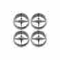 42-39220-1 Air Conditioner Registers Chrome Round Plastic Without Inner Ring For