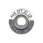 51-37979-1 Premier Quality Products Heater Switch Bezel Lettered Fan Off Hi