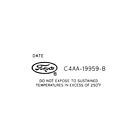 66-47402-1 Scott Drake Ford Thunderbird Air Conditioning Decal Dryer