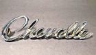 7740129 General Motors Original Chevelle Script Rear Panel Emblem