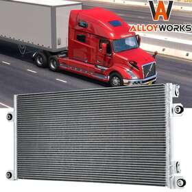 22314813 Alloyworks 20461083 Ac Condenser For Volvo Vnl Vnm Vah Vhd Mack Cxu Gu4 3092918 21095290