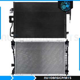 10527189 Autobasicparts For 2008-2012 Ford Escape 2.5l Radiator Kit And Ac Condenser Cooling