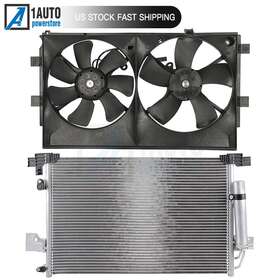 10133622 Autobtparts Electric Ac Condenser Cooling Fan Kit For 2008-2017 Mitsubishi Lancer 2.4l 2.0l