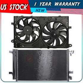 Au837598ps Autodayplus Cooling Fan And Ac Condenser Assembly For 2013 2014 2015 Chevrolet Malibu