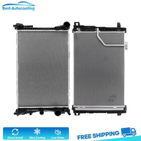 Auto84813701scooling Best-auto-cooling Aluminum Radiator And Ac Condenser For 2012 2013 2014 -2015 Mercedes-benz Slk250