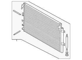 F2gz-19712-f Ford Genuine A/c Condenser