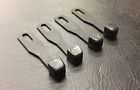 Vrd102b Levers Vw 68-72 Heater Black Bus Control Knobs Prt