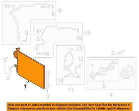 Bdgf61480a Mazda Used A/c Condenser Fits 2021 3 Naturally Aspirated Grade A