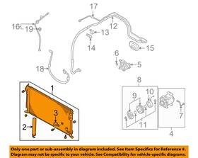Mitsubishi Mr958462 Used A/c Condenser Fits 2003 Outlander Grade A