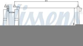 94621 Nissens North America A/c Condenser Front Fits 09-12 Nissan Versa
