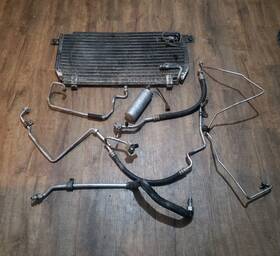 Ka24e Oem 89-91 Nissan 240sx S13 A/c Condenser With All Lines And Dryer Sohc