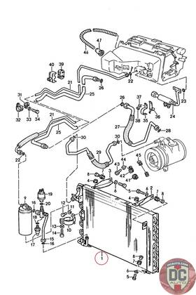 92857302100 Porsche 1987-1995 928 Ac Condenser