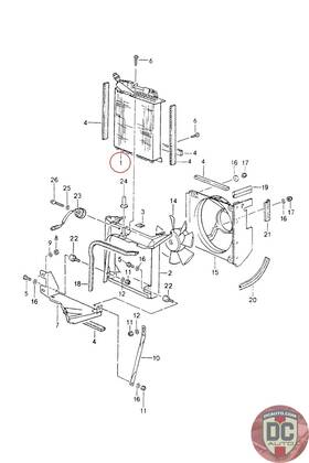 96457301103 Porsche 1989-1994 911 964 Ac Condenser