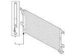 Genuine Audi Condenser 8W0-816-411-AB. Fixed Price $429.01.