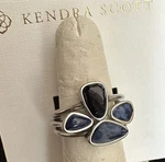 Kendra Scott Ivy Set Of 3 Stackable Silver Color/blue Size 6. Fixed Price $79.00.