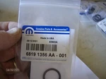 Mopar Dodge,ram,chrysler,jeep 7 Piece Oil Filter Adapter O-ring Kit 68191356AA. Fixed Price $22.50.