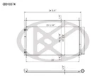 A/c Condenser Koyo CD010374. Fixed Price $150.80.