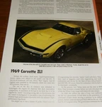 1969 Chevy Corvette ZL1 Specs Info Photo 427 Rat Rpo L88 ZL-1. Fixed Price $5.69.