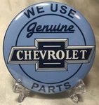 Retro Chevrolet "we Use Genuine Parts" Pin 3" Chevy Chevelle Nova Malibu Camaro. Fixed Price $29.99.
