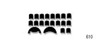 1957 Chevy Bel Air Hubcap Decals, Black (b/a); Ea - 610 Danchuk. Fixed Price $13.99.