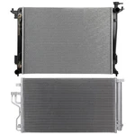 Aluminum Radiator & Ac Condenser Cooling Kit For Kia Sportage 2011 12 13-2016. Fixed Price $102.36.