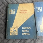Set Of 2, 1967 American Motors Rambler Technical Service Manual Oem. Fixed Price $12.50.