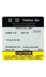 1976 Corvette Decal Air Conditioning Compressor. Fixed Price $18.95.