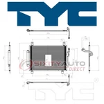 Tyc Ac Condenser For 2013-2020 Nissan Pathfinder Air Conditioning Heating Sz. Fixed Price $201.31.