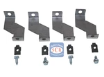 1964-1966 Ford Mustang Shroud Brackets Four Row Core Radiator. Fixed Price $18.00.