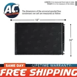 Universal A/c Condenser Parallel Flow 16 X 18 O-ring #6 #8 Ac. Fixed Price $109.99.
