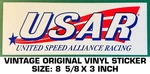 United Speed Alliance Racing - Vintage Original Vinyl Decal Sticker Drag Nhra. Fixed Price $7.97.