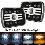 Pair 7X6 5X7 Led Headlights Halo Drl For Chevrolet Chevette 1979-1987. Fixed Price $69.99.