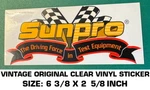 Sunpro The Driving Force Test Equipment -vintage Original Vinyl Decal Sticker. Fixed Price $8.68.