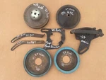 1964-66 All Pontiac 389 421 Complete Oem Pulley & Bkt Set C/s, W/p, P/s, Alt. Fixed Price $275.00.