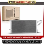 New Condenser W/ Receiver Drier & Bracket For Hyundai Sonata Kia Optima 2.0L. Fixed Price $112.88.