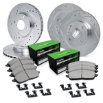 For Mazda Miata 01-05 Brake Kit Drilled & Slotted Front Rear W. Fixed Price $628.20.