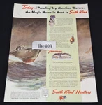 1944 South Wind Heaters Print Ad Magazine Stewart Warner. Fixed Price $15.99.
