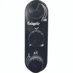 Vintage Air Gen 5 Proline Upgrade 3-KNOB Oval Vertical Control Panel Black. Fixed Price $250.00.