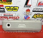 Only Edelbrock Classic Cast Aluminum Valve Cover 4185 Chevy Bbc 396 427 454. Fixed Price $149.99.