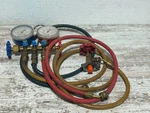 Robinair Side Wheel Manifold Gauge Set & Hoses 40155 Original Box - Please Read. Fixed Price $30.00.