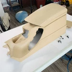 2004-2010 Bmw X3 3.0SI Center Console Beige Leather Arm Rest Complete Base Lid. Fixed Price $72.59.