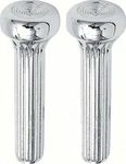 1968-71 Gm; Door Lock Knobs; Die-cast Metal; Ribbed Design; Chrome. Fixed Price $12.99.