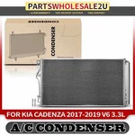 New A/c Condenser W/ Receiver Drier & Bracket For Kia Cadenza V6 3.3L 97606F6150. Fixed Price $116.99.