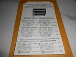 1949-50 Chevy Reproduction Heater Instruction Tag By Jim Osborn. Fixed Price $5.00.