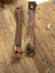 1967 Ford Fairlane 500 Upper Headlight Bucket Fender Support Mount Brace Set. Fixed Price $35.00.