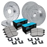 For Mazda Miata 01-05 Brake Kit Eline Series Drilled & Slotted Front Rear. Fixed Price $558.54.