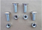 7/16" Old School Stl Bumper Bolts/nuts! Gmc Convertible Truck Car Wagons!. Fixed Price $17.99.