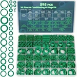 595 Pcs 36-SIZES Metric Sae Conditioning O-ring Kit Auto Ac Repair Rubber. Fixed Price $18.99.
